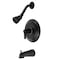 Kingston Brass KB3630NDL Tub and Shower Faucet, Matte Black KB3630NDL - alternate 1